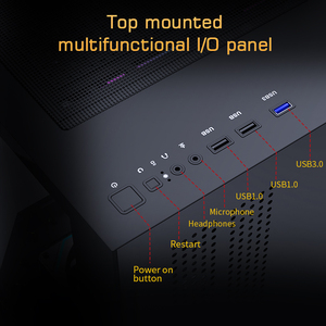 Gabinete de Computadora MATX Lovingcool <span class=keywords><strong>con</strong></span> Iluminación RGB <span class=keywords><strong>Integrada</strong></span>, Vidrio Templado Panorámico, Preparado para Refrigeración Líquida de 360 mm - Product Image 3
