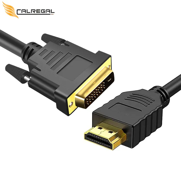 High Quality Factory Price Support 1080p Bare Copper Conductor 1m 2m 3m 5m Dvi 24+1 Hdmi To Dvi Cable