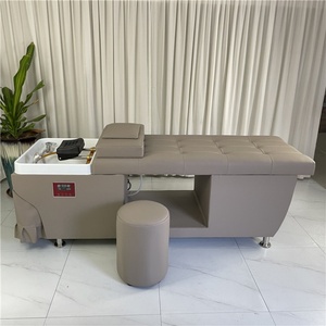 Fauteuil de lavage capillaire professionnel Kisen avec massage, lit de shampoing spa, thérapie aquatique pour la tête et vapeur intégrée - Product Image 6