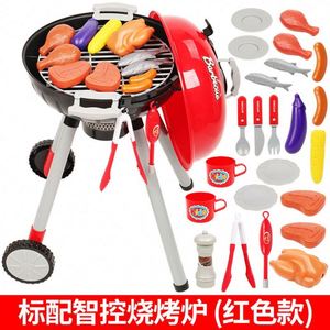 Jouet de cuisine interactif barbecue avec effets sonores et lumineux réalistes pour enfants - Product Image 2