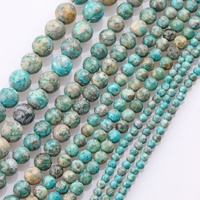 Nouvelles perles tubulaires en pierre naturelle turquoise bleue bohème de la marque Jingshi, 6 mm et 10 mm, pour la fabrication artisanale de bracelets et colliers DIY