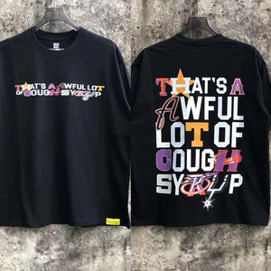 Camisetas de Algodón 100% para Hombre con Estampado Gráfico de Estrellas y Diseño 'THAT'S AWFUL LOT of COUGH SYRUP', Venta al por Mayor Personalizada - Product Image 2
