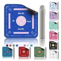 Nouvelle nappe de mahjong transfrontalière multifonctionnelle antidérapante, très résistante aux taches, insonorisante et silencieuse