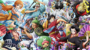 Carta da Parati Murale con Personaggi Anime One Piece per Camere dei Bambini, Stanze dei Ragazzi, Sale Giochi, Camere da Letto, Decorazione d'Interni a Tema Anime - Product Image 6