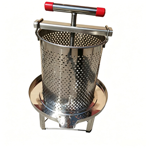 Nouvelle presse <span class=keywords><strong>à</strong></span> <span class=keywords><strong>miel</strong></span> en acier inoxydable de 24,5 cm de diamètre, machine <span class=keywords><strong>à</strong></span> presser la cire d'abeille - Product Image 5
