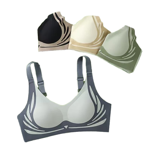 Reggiseno da donna <span class=keywords><strong>Push</strong></span>-<span class=keywords><strong>Up</strong></span> attivo <span class=keywords><strong>Push</strong></span>-<span class=keywords><strong>Up</strong></span> da corsa <span class=keywords><strong>doppio</strong></span> reggiseno Top senza cuciture con Logo senza tracce imbottito e traspirante in pizzo solido - Product Image 4