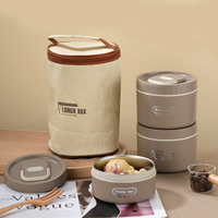 Boîte à lunch isotherme en acier inoxydable avec fonction de chauffage, étanche – Offre spéciale