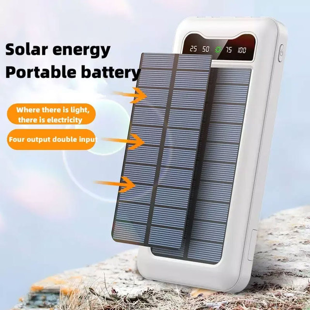 Portable Waterproof Powerbanks 20000 MAh High Capacity 20000mAh Solar Charger Power Bank Solar Power Bank Price