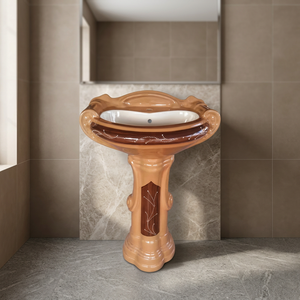 Lavabo de Pedestal Cuadrado de Granito Ecológico de Lujo Moderno para Uso Hospitalario - Product Image 6