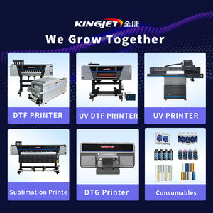 किंगजेट प्रो मैक्स 60 सेमी औद्योगिक dtf फ्लैटबेड प्रिंटर ए 3 मशीन 22 इंच चौड़ा केशिंग ओवन शेकर और ड्रायर नई स्थिति - Product Image 4