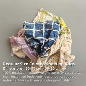 Trapos de Lona Reciclados de Colores, 1KG 5KG 10KG, con Colores Separados para Uso Industrial y Marino, Hechos de Algodón - Product Image 2