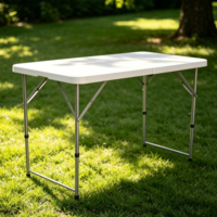 Table de camping personnalisée légère réglable en hauteur portable pour pique-nique événements de jardin