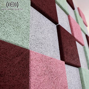 <span class=keywords><strong>Plafond</strong></span> acoustique MJ MASTER Panneaux insonorisants en laine de bois peinte Spay écologique en fibre de ciment - Product Image 4