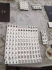 In Stock Wholesale Travel Engraved Acrylic Luxury 160 Set America Mahjong Tiles - Product Image 4