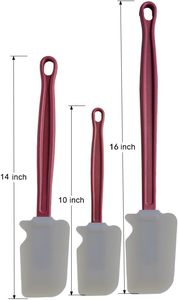 Espátulas Comerciales de Goma Resistentes al Calor, Raspador de Alimentos sin Silicona para Repostería, 1 por Kit - Product Image 2