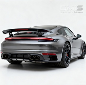 Satin Metallic Glossy <span class=keywords><strong>Gunsmoke</strong></span> Grey Fácil de limpiar Película de cambio de color Car Wrap Película de vinilo Instalación rápida - Product Image 2