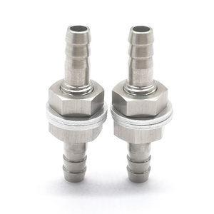 Conector de Unión Hexagonal Recto de 1/4'' para Manguera, Conector de Manguera CNC con Juntas y Tuercas para Modificación de Automóviles - Product Image 6