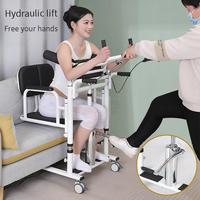 Chaise de transfert à glissière assistée pour se lever, pliable, commode de chevet pour personnes âgées ou patients, équipement de sécurité pour la salle de bain
