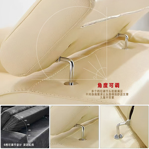 Charnière d'appui-tête double Wansheng WS4007 – Accessoire de quincaillerie réglable pour dossier de canapé/chaise - Product Image 2