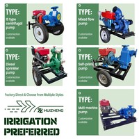 Pompe à eau centrifuge diesel en acier inoxydable haute pression de 4 pouces pour l'irrigation agricole avec un débit de 2 000 à 10 000 L/min