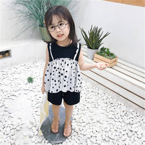 Fournisseurs de vêtements coréens : Ensemble robe et pantalon court pour enfants, T-shirt chinois, Vêtements unis pour enfants, Vente en gros au Royaume-Uni à prix abordable - Product Image 4