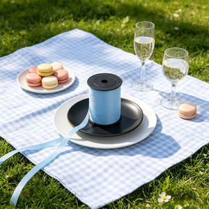 Cinta Azul Mate de 500m para Decoración de Globos, Personalizable, Ideal para Fiestas - Product Image 4