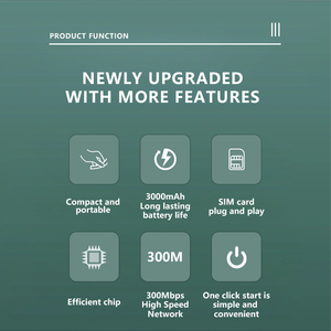 Modem mobile M26 4G/5G MiFi avec batterie 3000 mAh, USB Type C, emplacement pour carte SIM, format de poche, partageur WiFi 4G/5G - Product Image 3