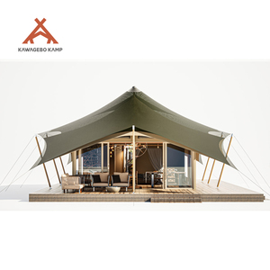 Tente de glamping de luxe imperméable en PVDF Kawagebo Kamp (KK) avec salle de bain pour hôtel de villégiature en plein air - Product Image 2