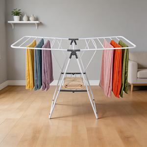 Séchoir à <span class=keywords><strong>linge</strong></span> pliant en métal pour la maison, gain de place, séchoir à serviettes pliable, étendoir à <span class=keywords><strong>linge</strong></span> et serviettes pliable pour intérieur - Product Image 4