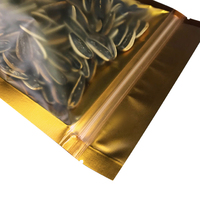Sachet Doypack Autoportant Métallisé Or et Argent avec Fenêtre Transparente et Fermeture Zip Refermable pour Emballage Alimentaire et Snacks