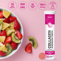 Minuman Kolagen Kecantikan Tablet Effervescent Formula Vitamin Premium Mendukung Vitalitas Kulit dan Nutrisi Harian