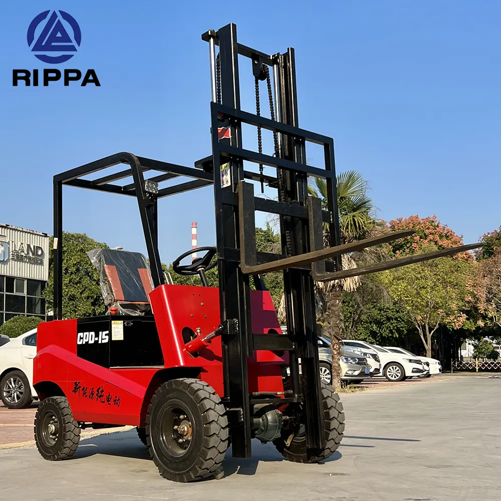 Fork Lift 1.5 ton çevre elektrikli yük kaldırma araçları depo satılık dört tekerlekli elektrikli Forklift