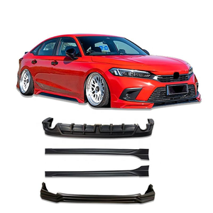 Pour pour <span class=keywords><strong>2022</strong></span> Kit de carrosserie automatique pare-chocs avant arrière diffuseur de lèvre inférieure vissé noir montage universel accessoires de voiture - Product Image 1