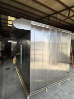 Four rotatif commercial grande capacité à 64 plateaux en acier inoxydable, cuisson automatique, efficacité de double lot pour usage industriel