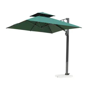 Grand parasol de jardin, terrasse de piscine, patio, parasol romain résistant, en porte-à-faux, mobilier d'extérieur d'extérieur 1.5m