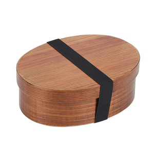 Lonchera Japonesa Ecológica Biodegradable con Compartimentos, Características para Mantener la Frescura, Diseño Plegable, Portátil, de Madera - Product Image 1