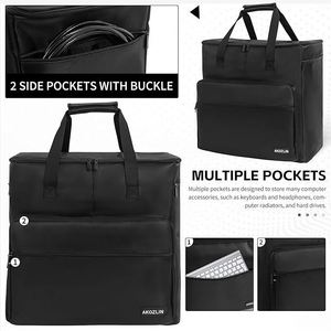 Échantillon gratuit : Sacoche portable pour homme et femme, idéale pour ordinateur portable, affaires, voyage, étui rigide avec sangle - Product Image 3