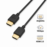 Cable HDMI 2.0 18Gbps HDR Chapado en Oro 4k, Solo Venta al Por Mayor