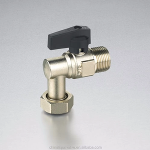 카드 슬리브 유니온 특수 황동 볼 밸브 미니 밸브 ABS 싱글 핸들 - Product Image 1