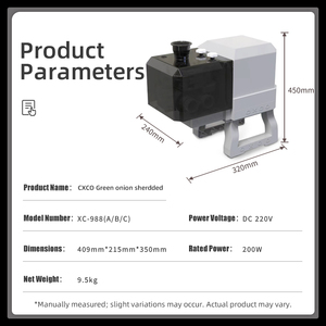 <span class=keywords><strong>Trancheuse</strong></span> électrique professionnelle pour oignon vert, idéale pour la préparation de légumes frais et les services de restauration - Product Image 3