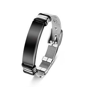European American New Stainless Steel <b>Beaded</b> <b>Bracelet</b> Unisex Adjustable LOGO Personalized Couple's Wrist Accessories Zircon - Product Image 6