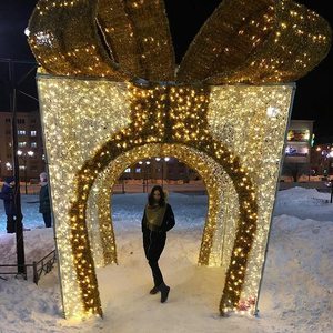 Caja de Regalo con Luz LED en Forma de Arco Personalizada IP65 para Decoraciones Navideñas, de Año Nuevo, de Halloween y Festivales al Aire Libre - Product Image 1