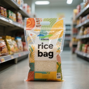 Bolsas de Papel de Aluminio para Arroz, Bolsas con Cierre Hermético y Base Redonda para Envasado de Alimentos, para 2 kg, 5 kg y 10 kg de Arroz - Product Image 6