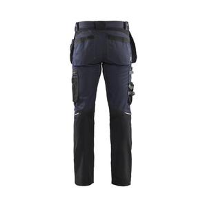 BLAKLADER - 159918608699C152 Pantalon Craftsman avec stretch Marine foncé/Noir-PANTALON DE TRAVAIL EAN 7330509845226 - Product Image 2