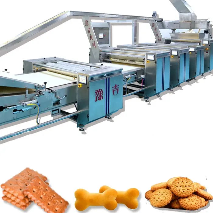 Factory price full automatic easy operation 304 Stainless Steel soft biscuit production line machine