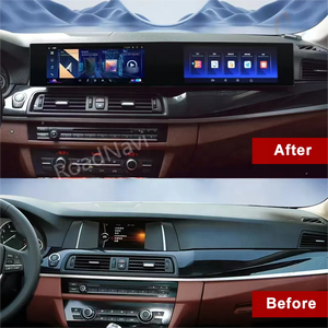 วิทยุแอนดรอยด์ RoadNavi จอคู่ ขนาด 21 นิ้ว สำหรับรถยนต์ BMW ซีรีส์ <span class=keywords><strong>5</strong></span> รุ่น F10 F11 CIC NBT และ X5 X6 รุ่น F15 F16 NBT ปี 2010-2017 - Product Image 6