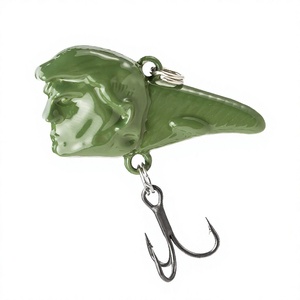 Lot de 5 leurres de pêche VIB en métal pour eau moyenne, avec hameçons triples, pour brochet, bar, truite, carpe et poissons d'eau salée - Product Image 2