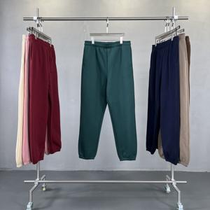 Custom Winter 400g Fleece Lined Thickened Casual Pants Unisex Drawstring <b>Cuffed</b> Loose Streetwear Trousers <b>Joggers</b> for men - Product Image 4