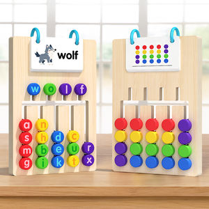 <span class=keywords><strong>Jeu</strong></span> de mémoire Montessori deux-en-un double face multicolore pour développer l'intelligence <span class=keywords><strong>et</strong></span> apprendre <span class=keywords><strong>les</strong></span> jouets d'orthographe des <span class=keywords><strong>lettres</strong></span> - Product Image 6