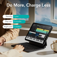 Untuk CA196 Leather Case dengan Keyboard Magnetik untuk iPad 10.9 Inch dan untuk S7/S8/S9 Warna Dapat Disesuaikan